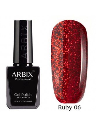 Гель-лак Arbix Ruby №06 Красный Песок