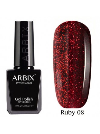 Гель-лак Arbix Ruby №08 Огни Голливуда