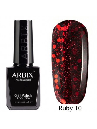 Гель-лак Arbix Ruby №10 Рубиновый Блеск