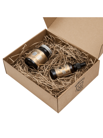 Подарочный набор масло для бороды + помада для укладки Oudh & Amber Morgans